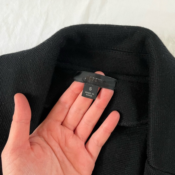J. Crew black blazer sweater button cardigan - Picture 3 of 5